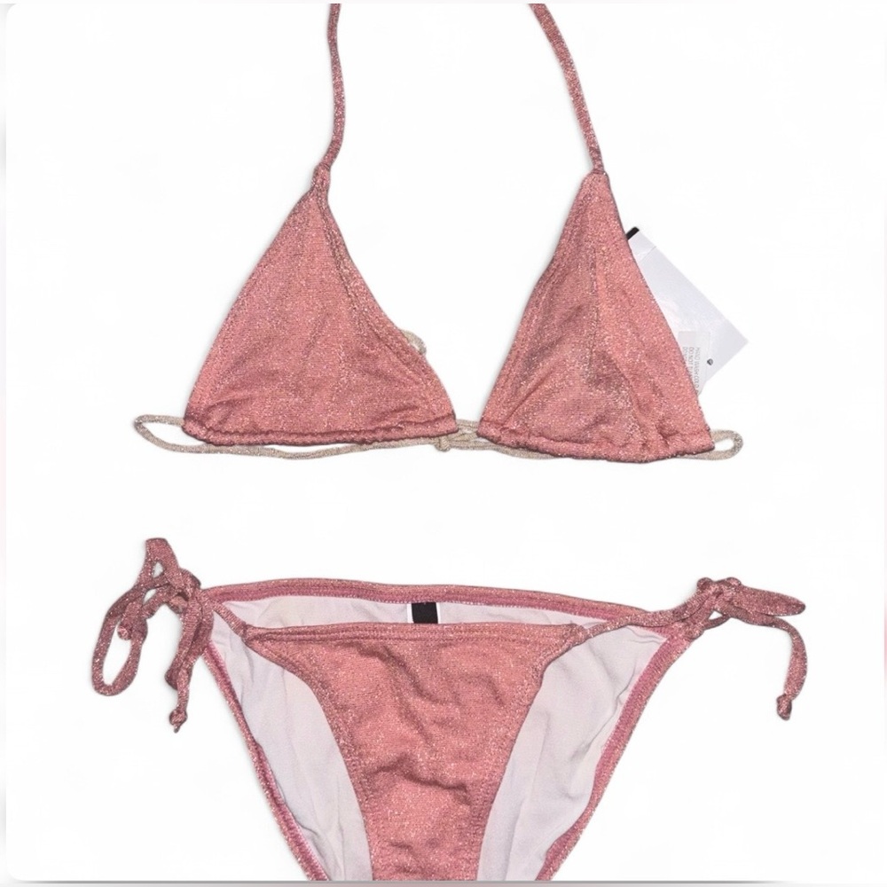 ViX Paula Hermanny Women's Bikini Set 2-Piece Triangle Swimsuit Sz XS Beach NWT